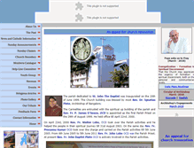 Tablet Screenshot of johnbaptistchurch.org